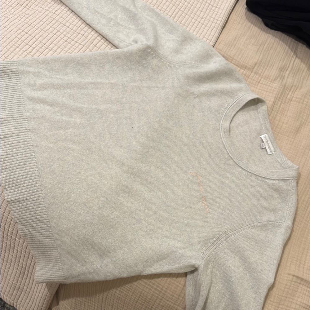 Favorite Daughter Gray Knit Crew Neck Sweater